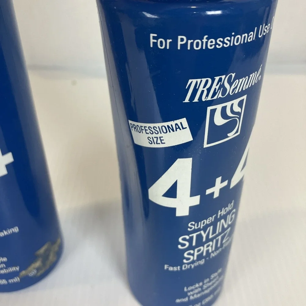 x 2 Tresemme 4+4‎ Super Hold Styling Spritz 12 Oz (RARE) Vintage NOS 1994